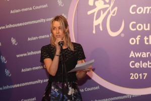 Kirsty Dougan of Axiom announces Karim Fawaz, Corporate Counsel, Cisco Capital as the In-House Community Counsel of the Year