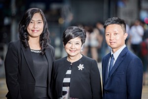 Polly Chu, Mabel Lui and Daniel Tang