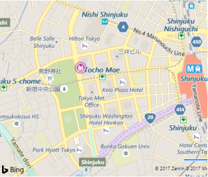 hyatt regency tokyo map