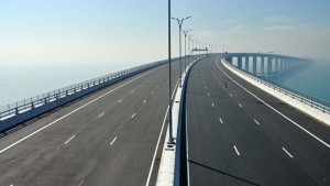 The Hong Kong-Macau-Zuhai bridge