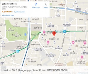 Lottel hotel Seoul location